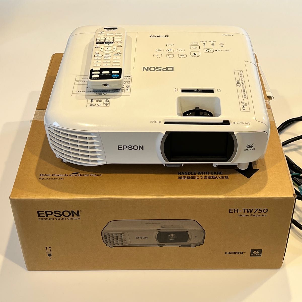 初売り EPSON エプソン dreamio EH-TW750 ホームプロジェクター 