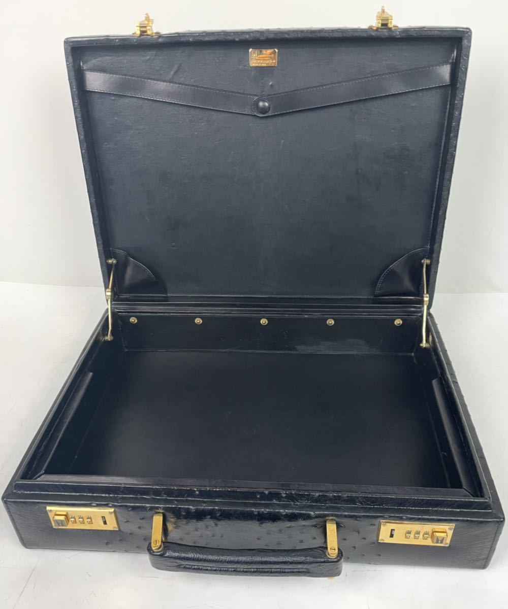 ○MORESCHI オーストリッチ アタッシュケース MADE IN ITALY ○MORESCHI オーストリッチ アタッシュケース MADE IN ITALY