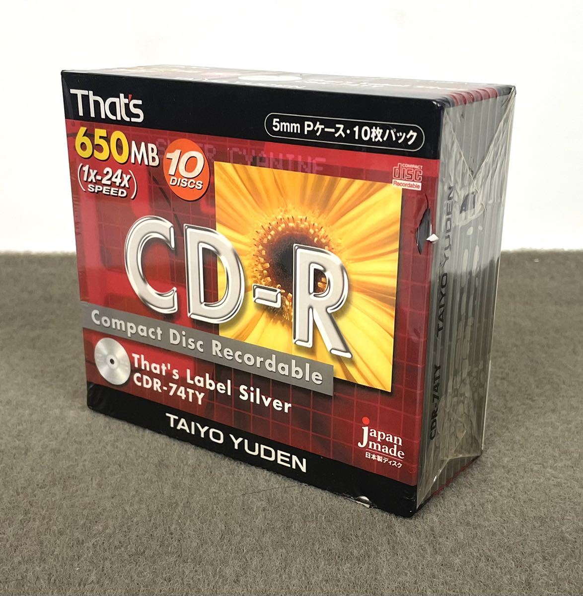 品 that's ザッツ CD-R 10 DISCS CDR-74TY MADE IN JAPAN TAIYO YUDEN 太陽誘電(CD-R、CD- RW)｜売買されたオークション情報、yahooの商品情報をアーカイブ公開 - オークファン（aucfan.com）