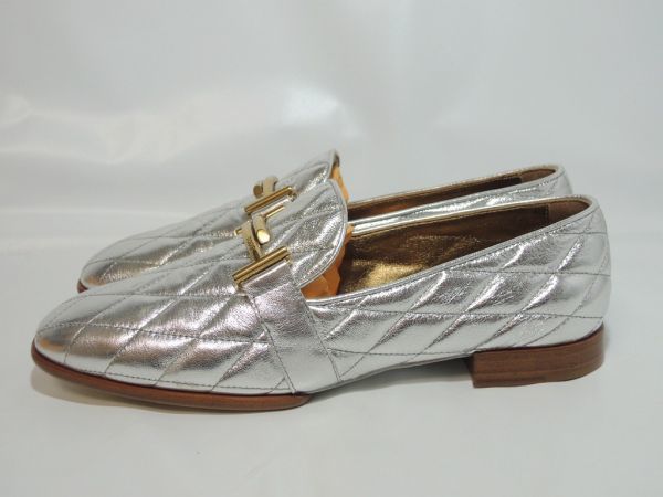 新品 TOD'S トッズ キルティング ローファー ダブルTローファー