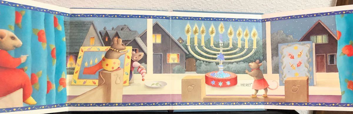 ◆絶版◆「Hanukkah Mice」レンネ・ランドル　マギー・ニーン　英語絵本　クロニクルブックス　ハヌカマウス_画像9