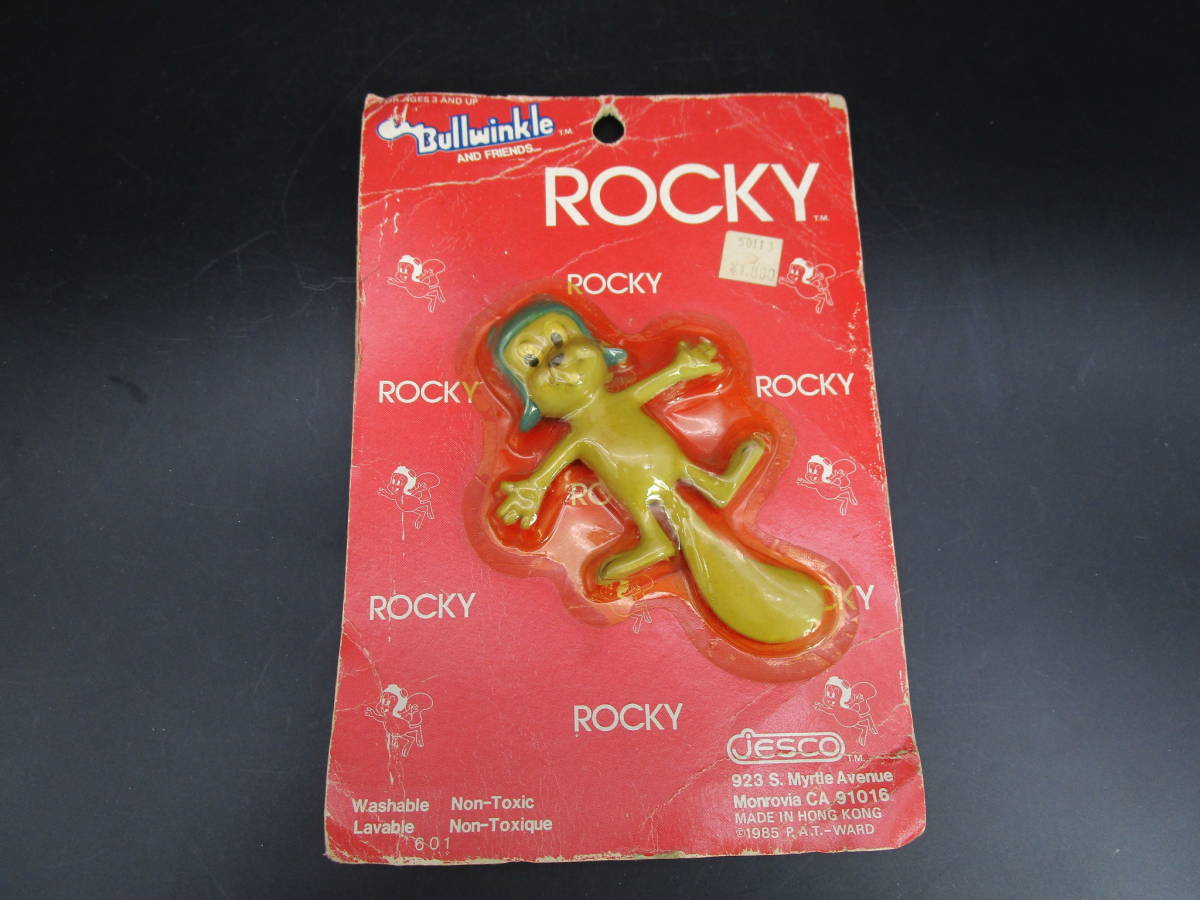 珍品「空飛ぶロッキーくん 　フィギュア　 Rocky&Friends　 jesco 　1985」ゴム人形 当時物_画像1