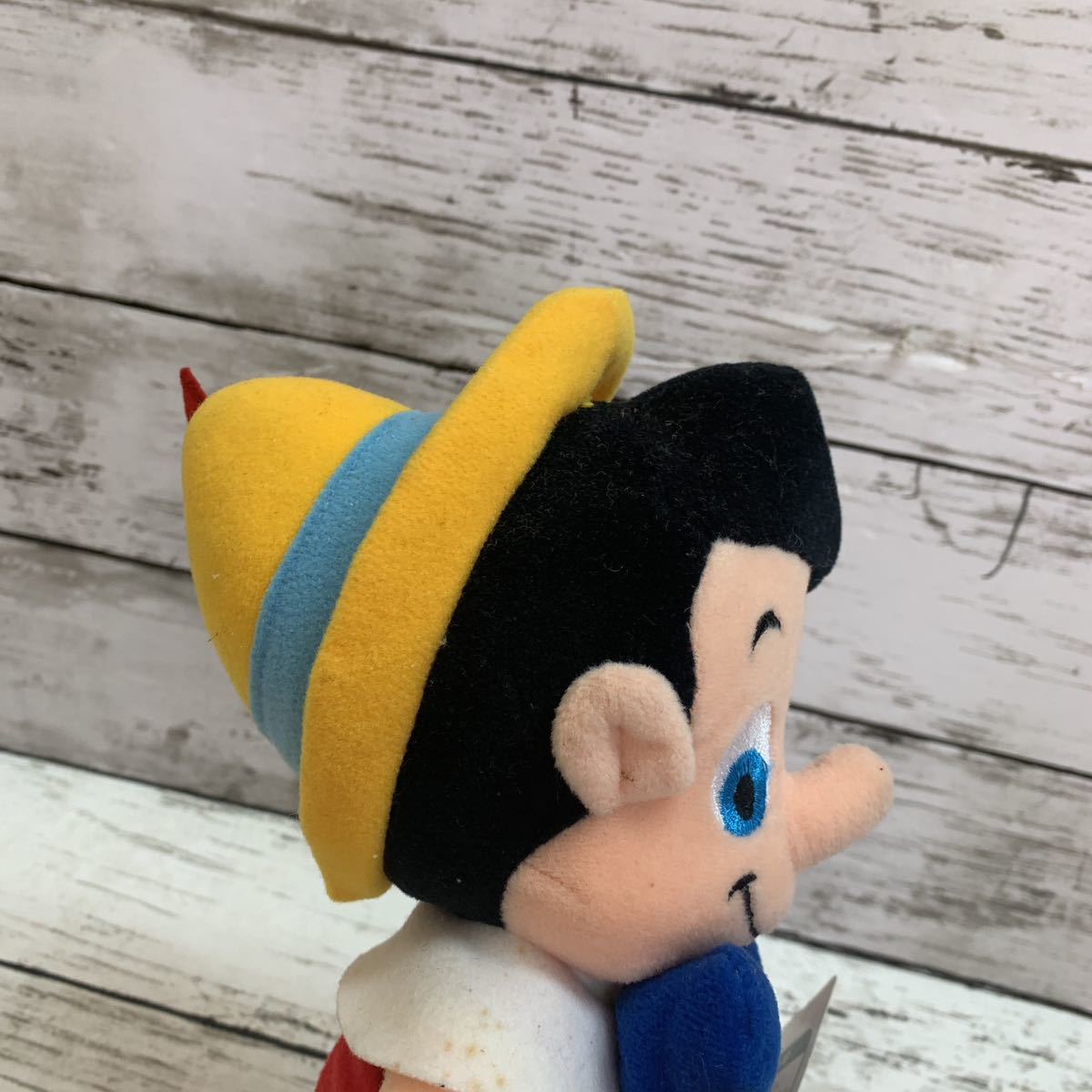 【長期保管品】レア ディズニー ピノキオ ぬいぐるみ プライズ セガ ファンタジーアミューズ Disney Pinocchio SEGA_画像2