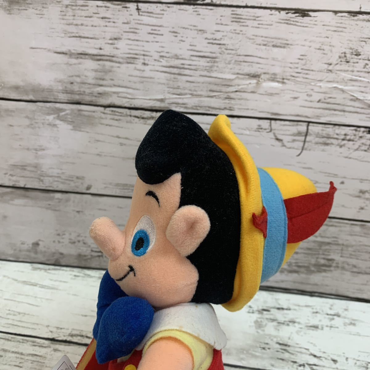 【長期保管品】レア ディズニー ピノキオ ぬいぐるみ プライズ セガ ファンタジーアミューズ Disney Pinocchio SEGA_画像3