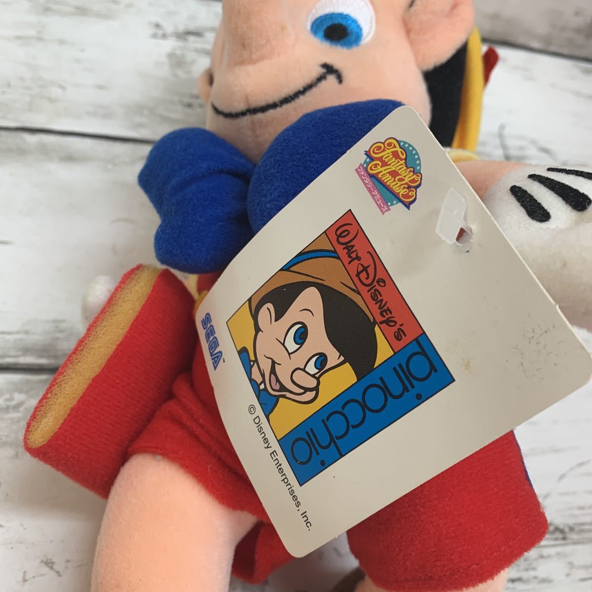 【長期保管品】レア ディズニー ピノキオ ぬいぐるみ プライズ セガ ファンタジーアミューズ Disney Pinocchio SEGA_画像10