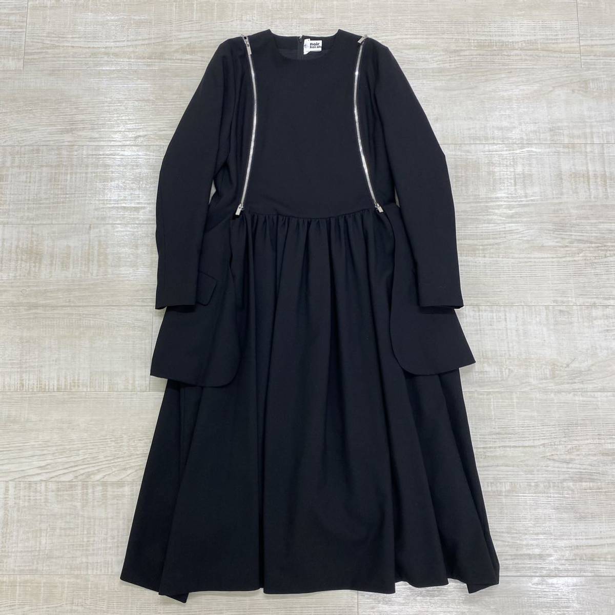 22aw noir kei ninomiya COMME des GARCONS ノワール ケイニノミヤ コム デ ギャルソン ZIP ONE PIECE 2way ジップ ワンピース size S (71