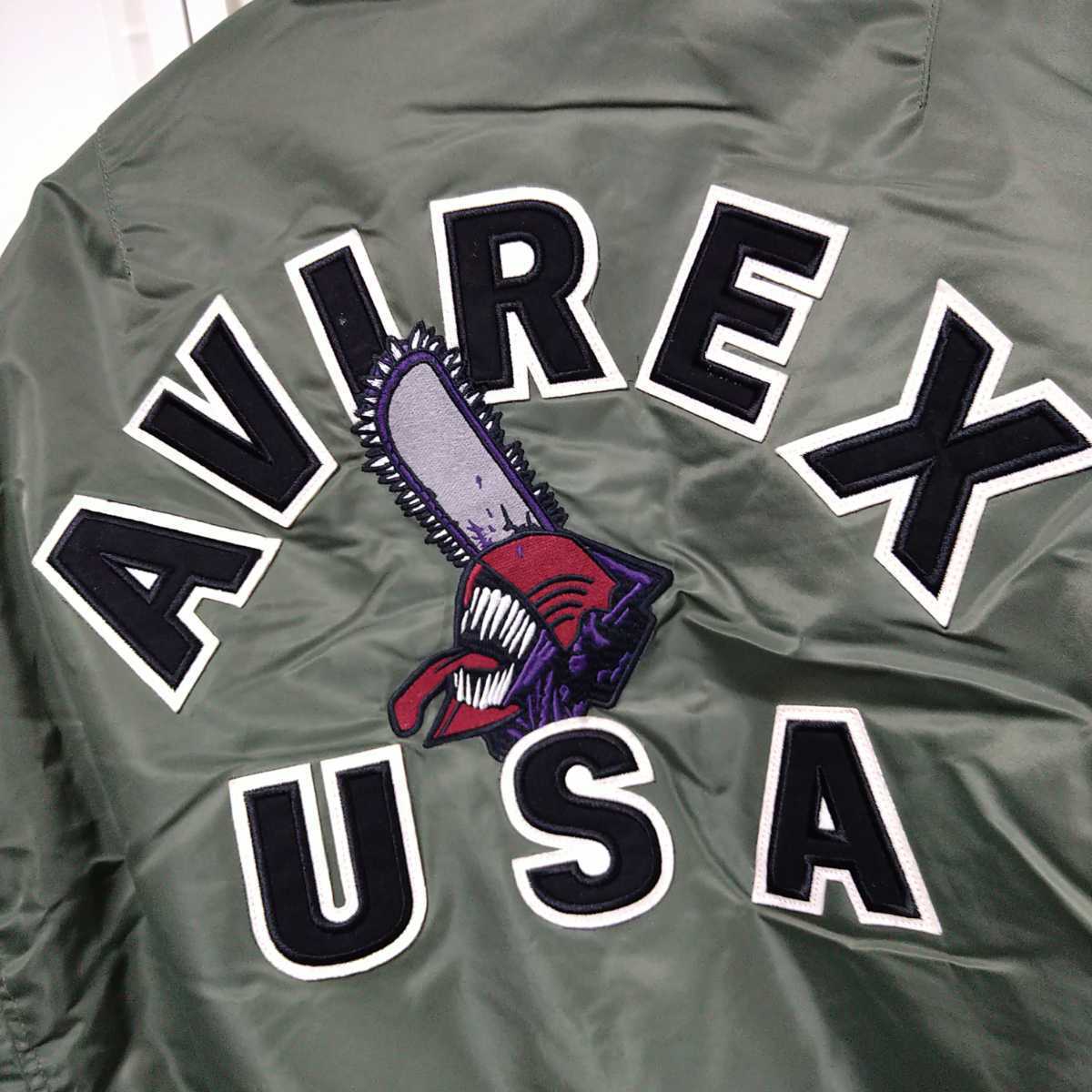 AVIREX USA/メンズM/限定品/チェンソーマン/ONE MADE/コラボMA-1