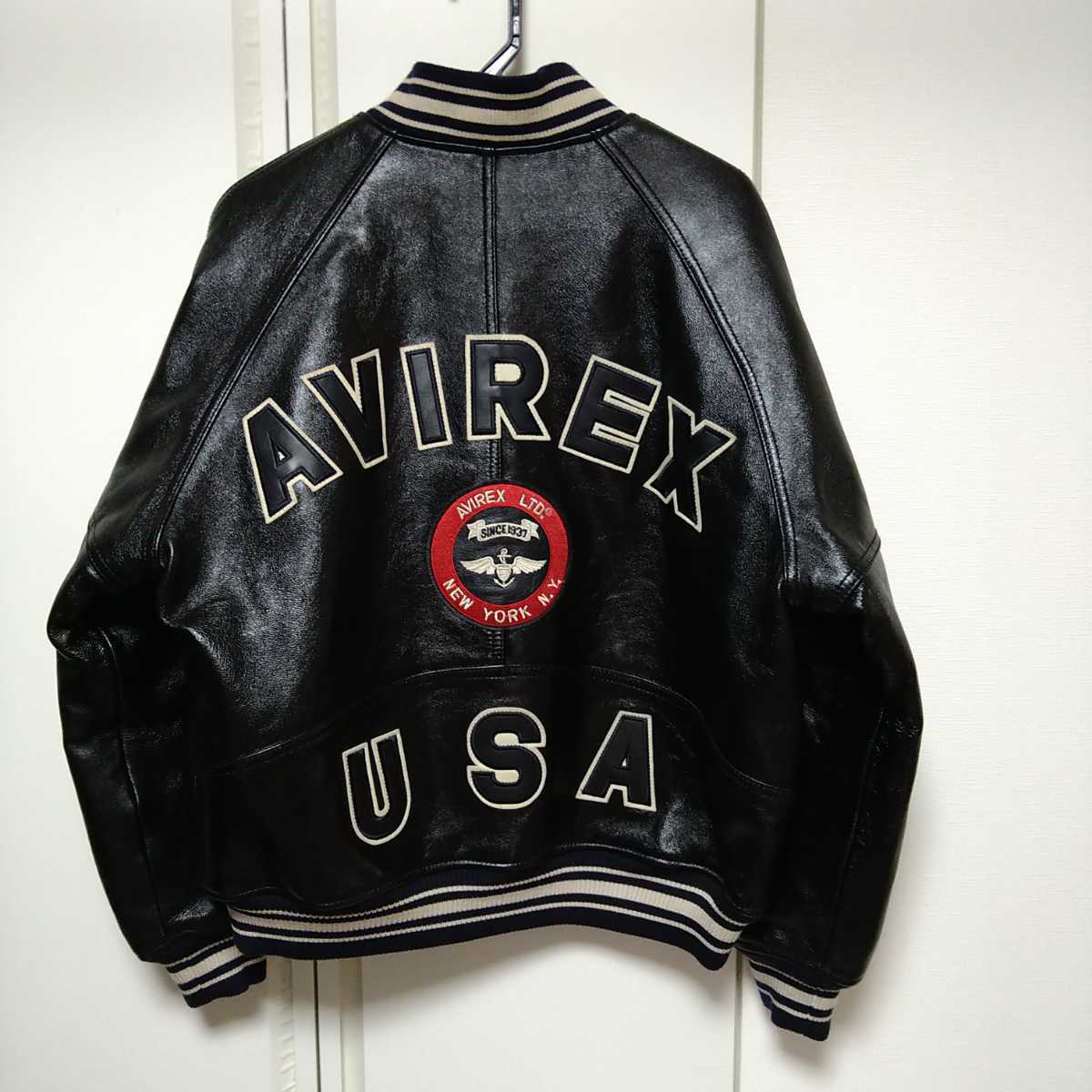 AVIREX USA/レザージャケット・革ジャン/USAサイズメンズS/日本L〜XL