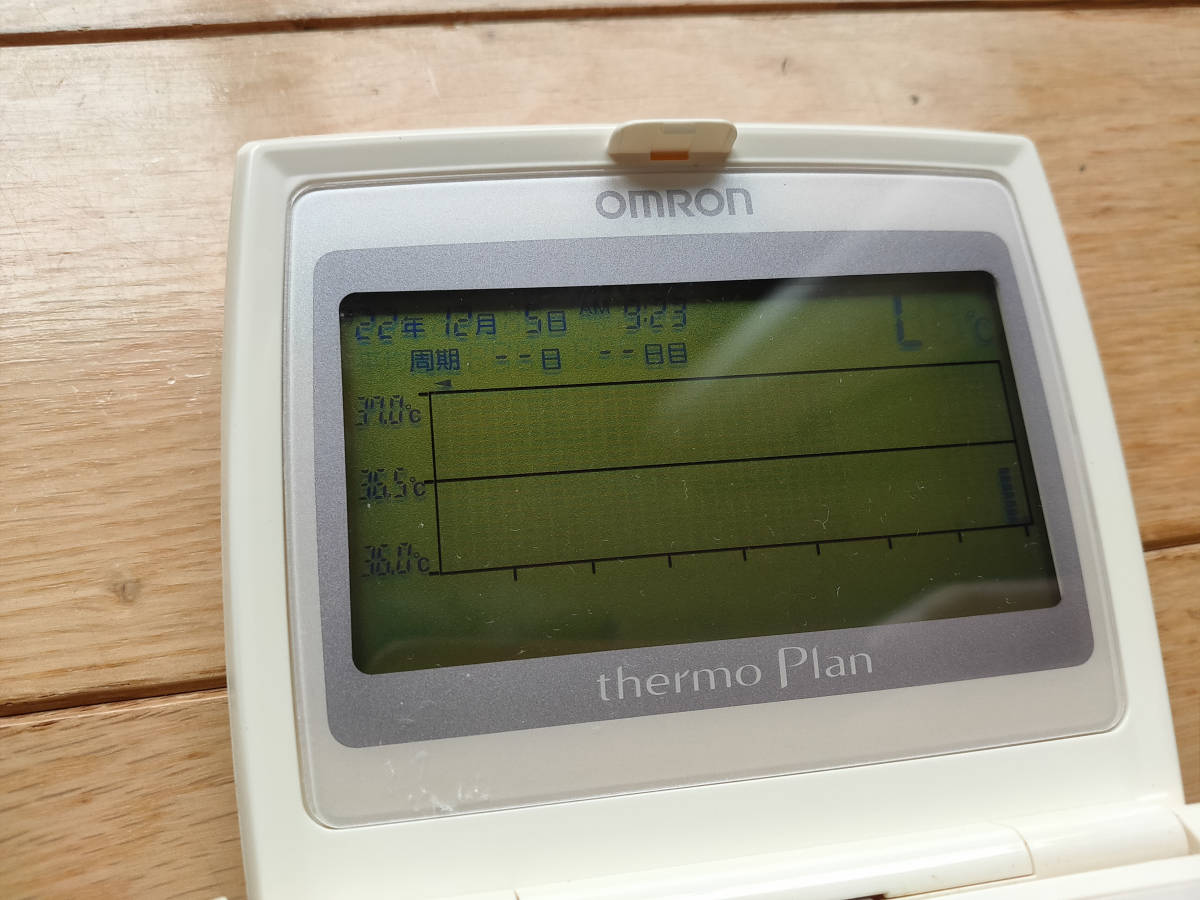 動作未確認品 OMRON オムロン グラフィック婦人用電子体温計 MC-410