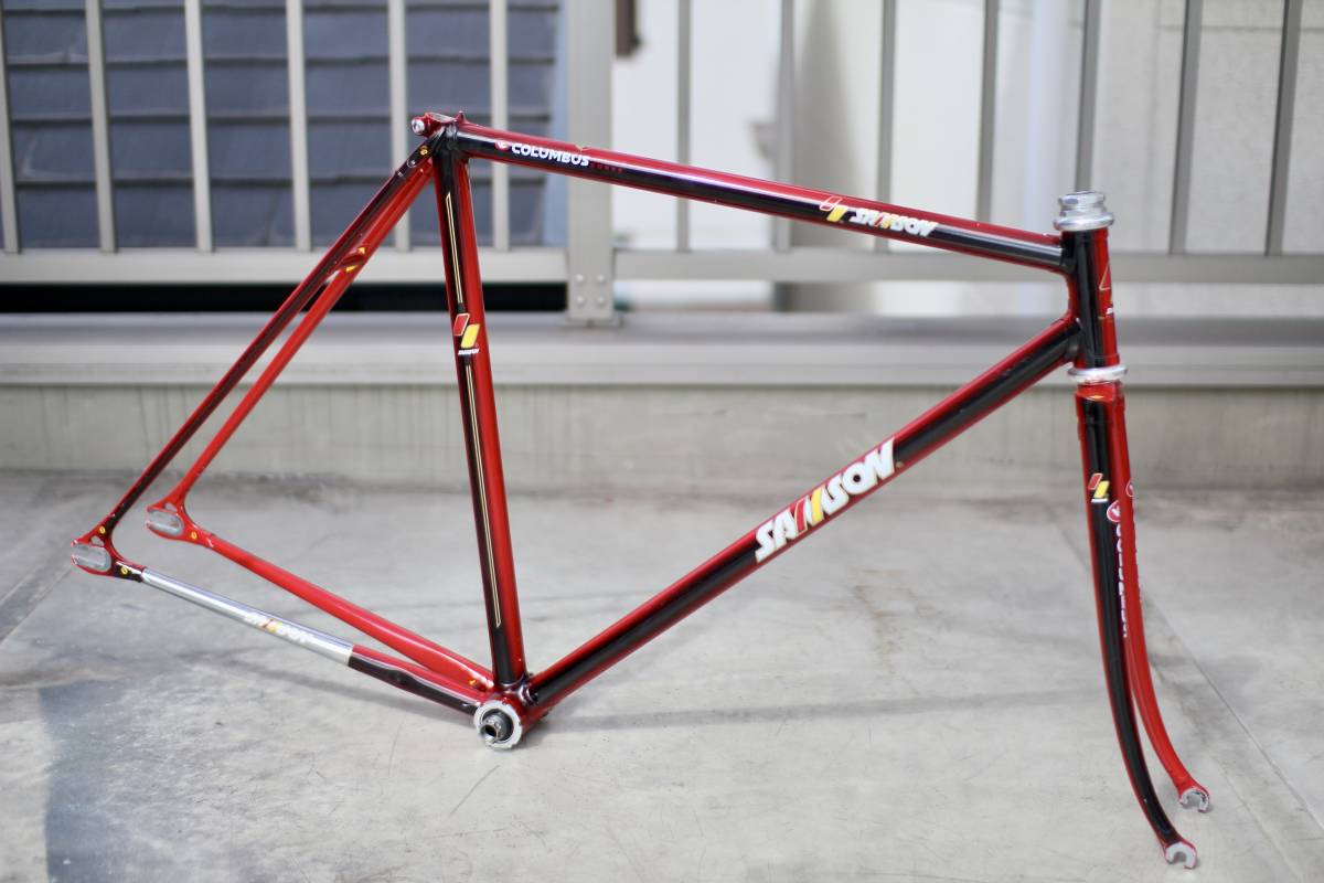  beautiful goods COLUMBUS cologne bus lacquer color SAMSON Sam sonNJS bicycle race frame gold . Logo 510mm piste BB-7700