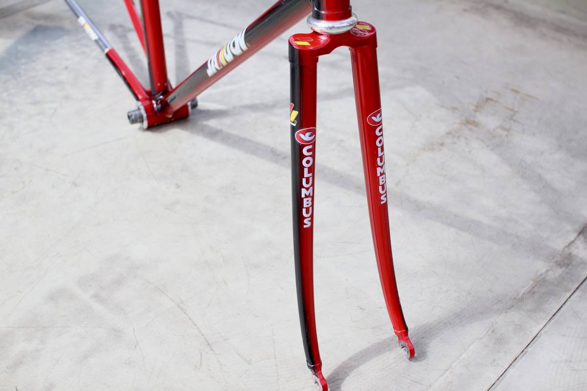  beautiful goods COLUMBUS cologne bus lacquer color SAMSON Sam sonNJS bicycle race frame gold . Logo 510mm piste BB-7700