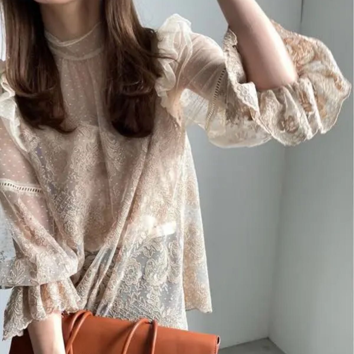 Ameri VINTAGE BUSTIER LIKE EMBROIDERY BLOUSE｜Yahoo!フリマ