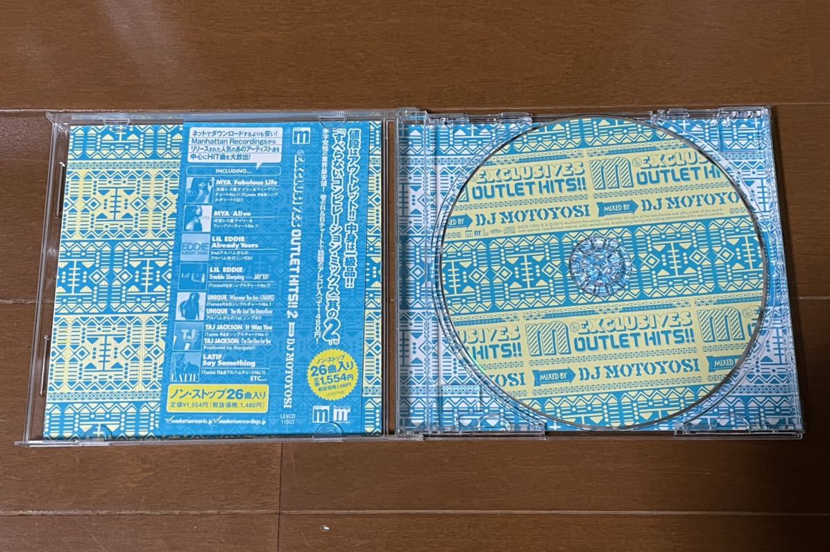 【CD】MANHATTAN RECORDS THE EXCLUSIVES OUTLET HITS!! - MIX BY DJ MOTOYOSI - MIX CD / 帯 /_画像2