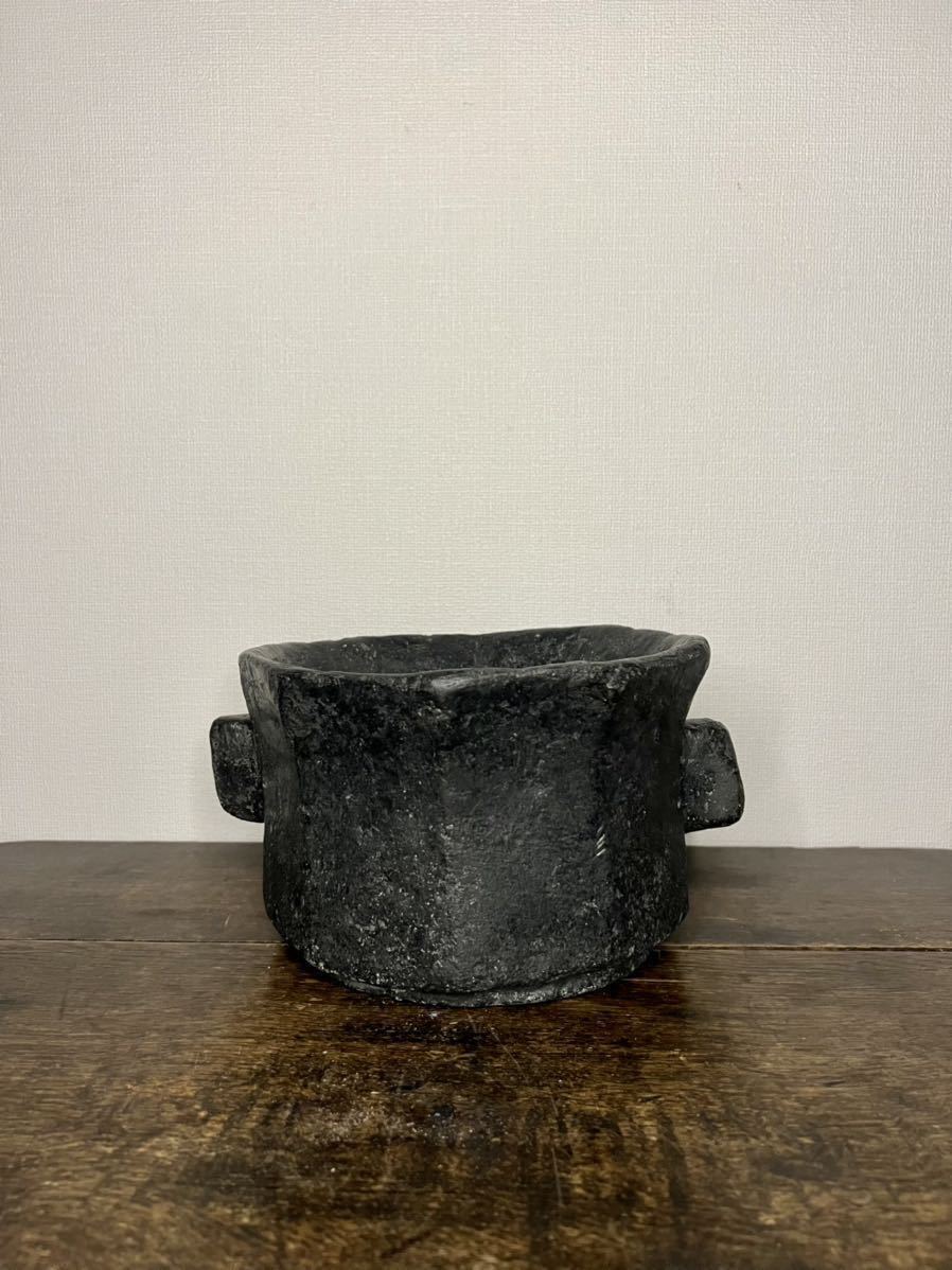 日本民藝館同手 李朝 火鉢 ::::::: ( 高麗青磁 煎茶道具 中国美術 李朝