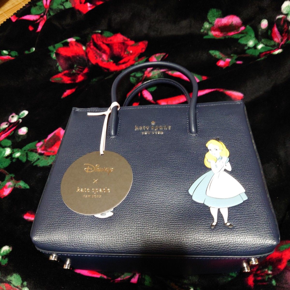 Kate spade new york ☆ディズニーコラボ☆不思議の国のアリスショッパー☆ハンドバッグ☆ショルダーバッグ