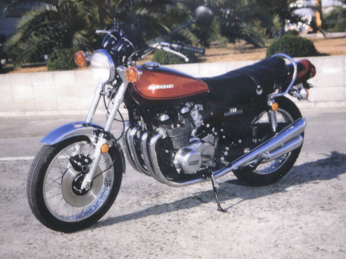 ★非売品!★Kawasaki 750RS Z2 A4サイズ クリアファイル ダークウッド調額装付!【1973年モータサイクリスト掲載画像】★未使用・極美品!★_画像5