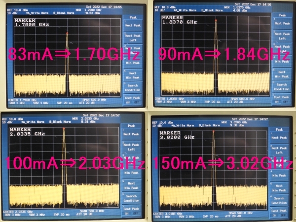 【HPマイクロ波】　マイクロ波スペアナ取外しYIG発振器 2.0GHz-8.6GHz +16dBm～+19dBm(実測) +10V単電源 動作簡易確認済 現状渡ジャンク品_画像8