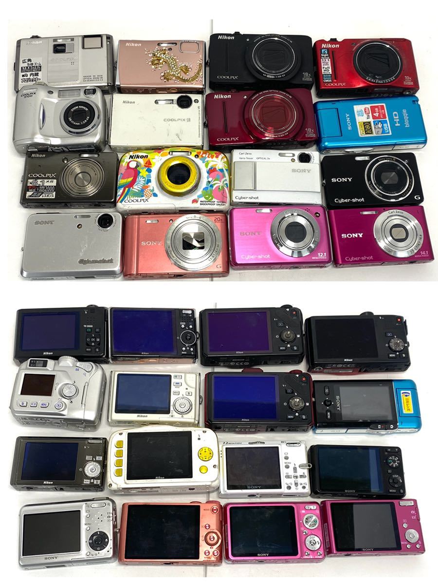 訳あり コンパクトデジタルカメラ 74台 まとめ SONY CASIO Canon Nikon ...
