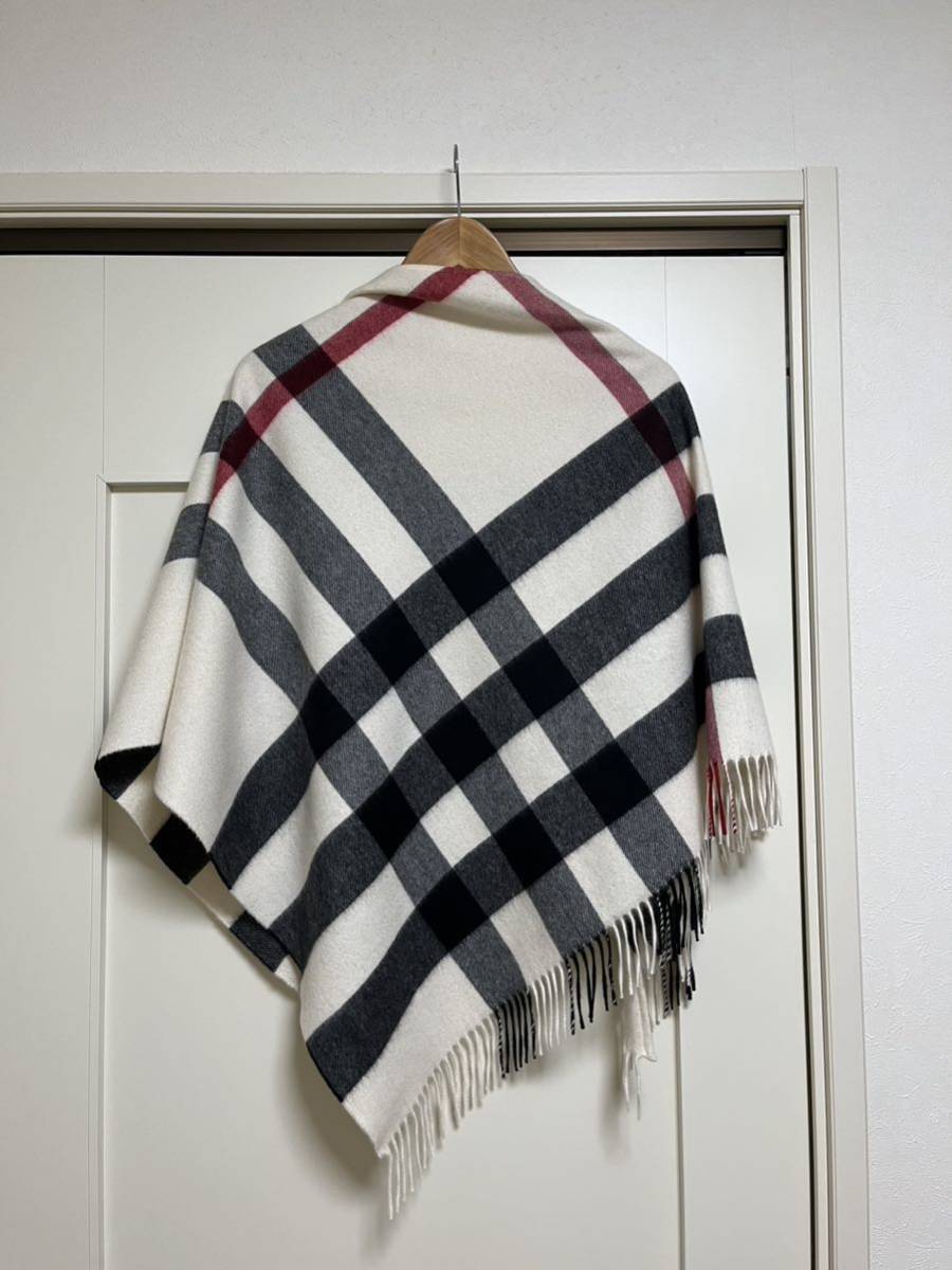 BURBERRY バーバリー マフラー カシミア100％ 三角スカーフ ポンチョ