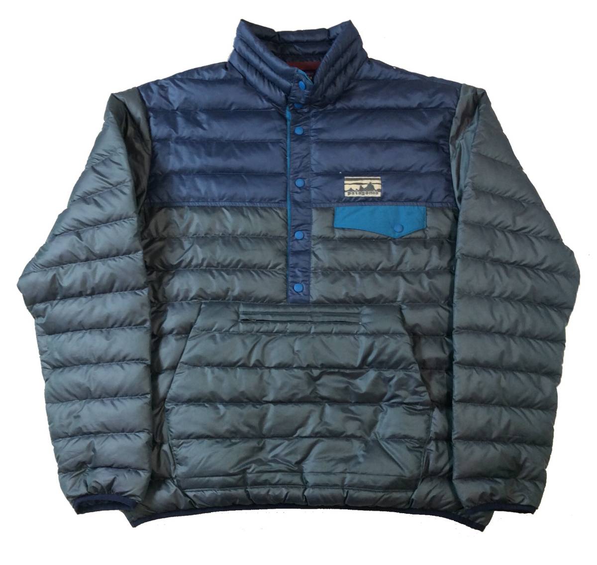 安価 ワタナベ 美品 PATAGONIA M メンズ グレー×ブルー系 プルオーバー