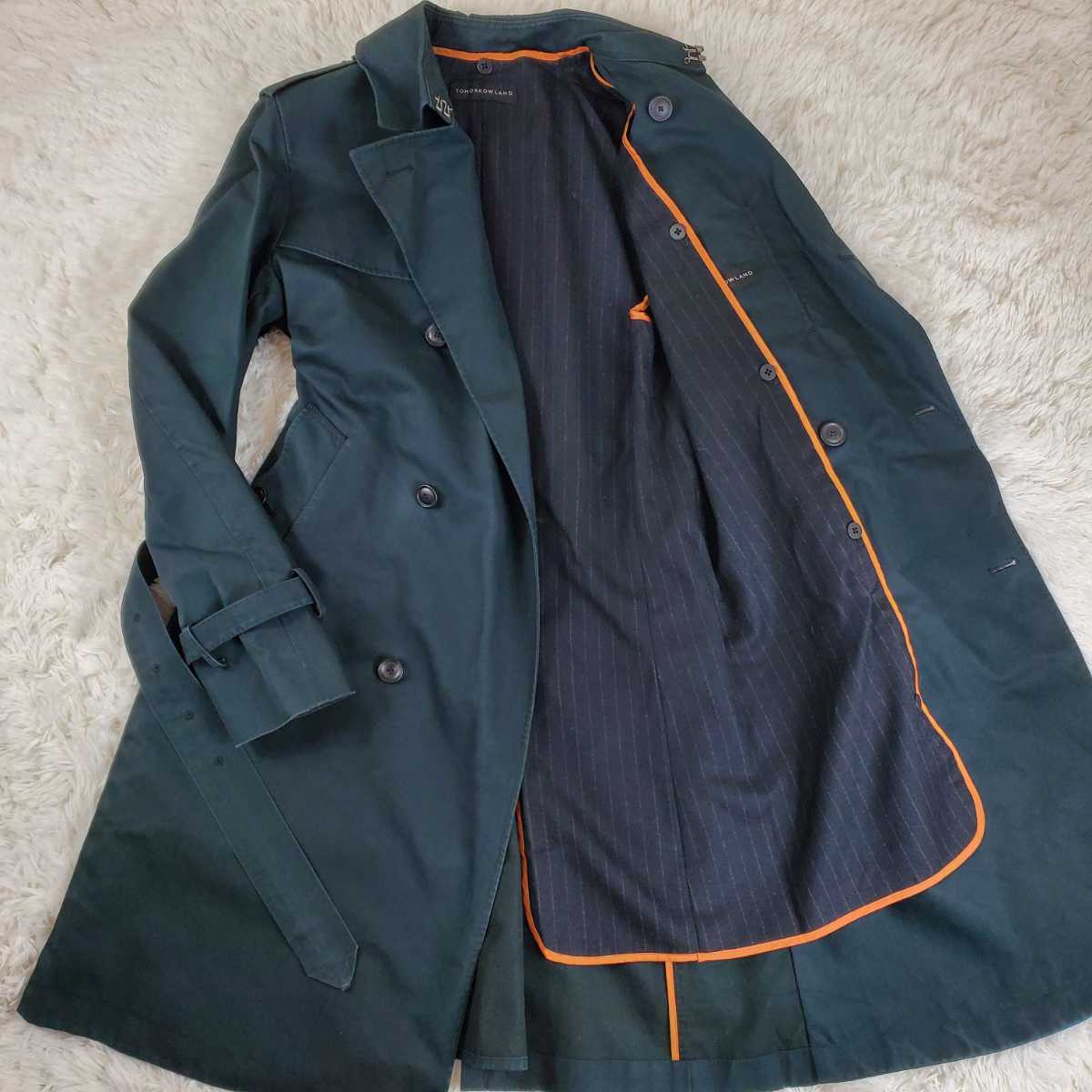 美品トゥモローランド【 漢の戦闘服】 トレンチコートライナー黒