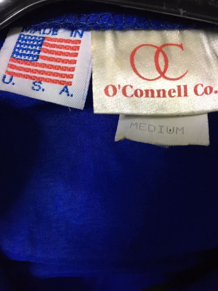 O'Connell Co. オールド USA製 タスラン地 アノラックパーカー ブルー 国旗 シワナイロン ブルゾン ジャケット 90s 1992 TASLAN_画像5