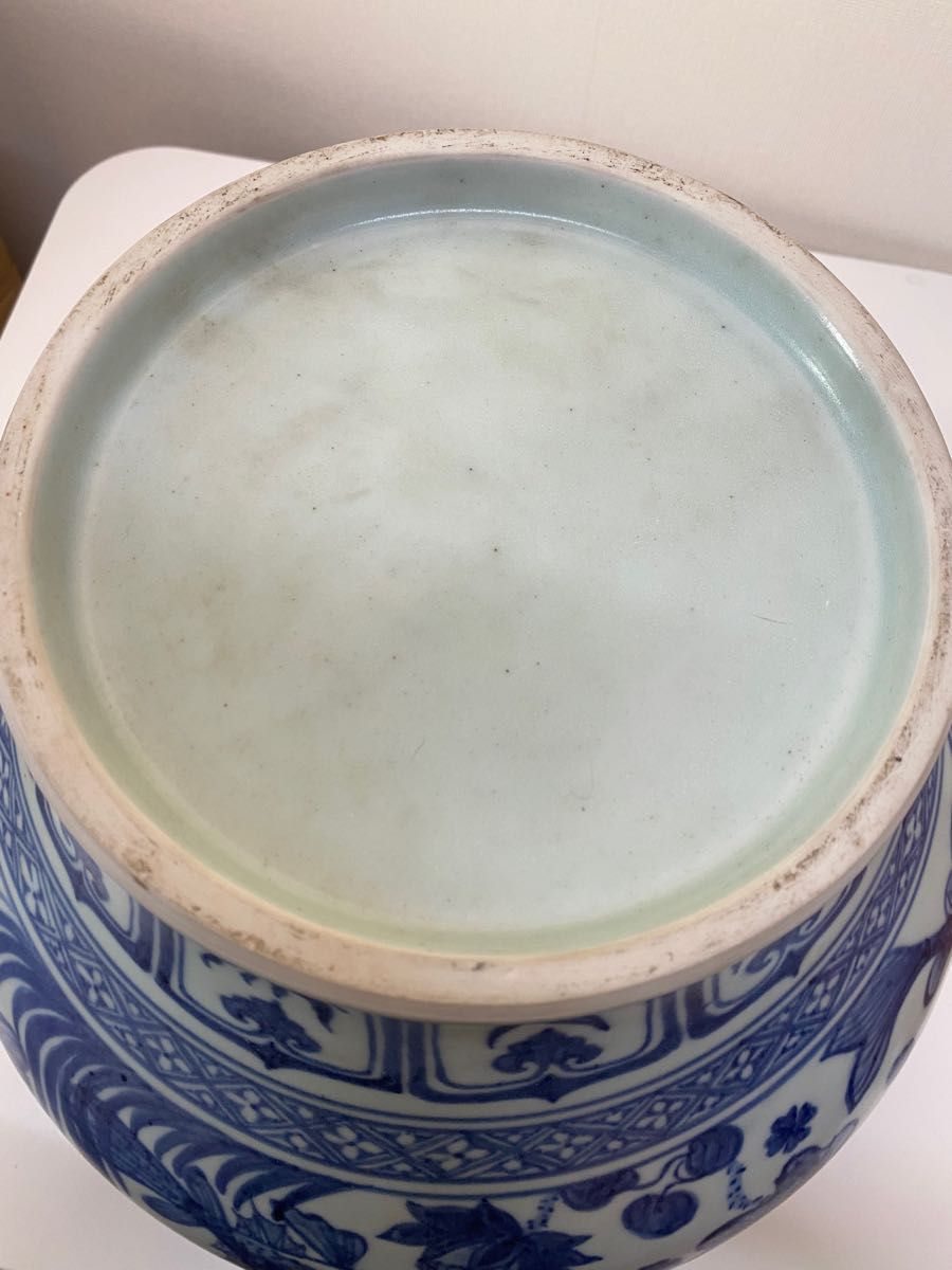 枚数限定! 中国美術 清時代-中華民国時代 色絵 牡丹漢詩文双耳大花瓶
