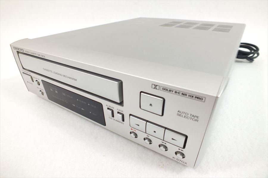 送料込み オンキヨーコンパクトカセットデッキONKYO K-SX7(S) | www