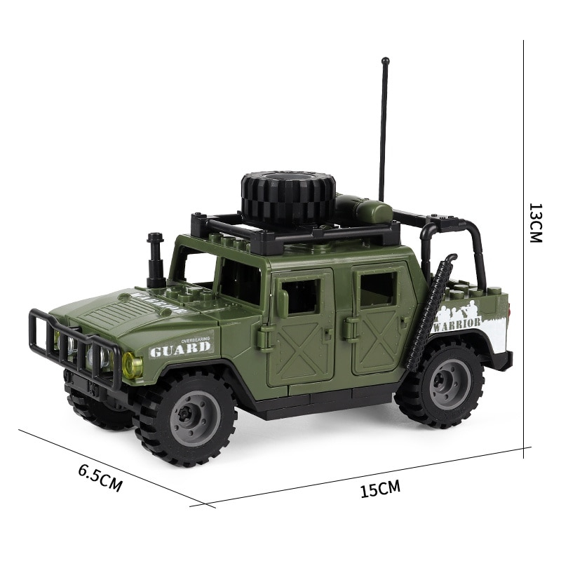 ジープ 迷彩 2way レゴ互換品 車 トラック_画像2