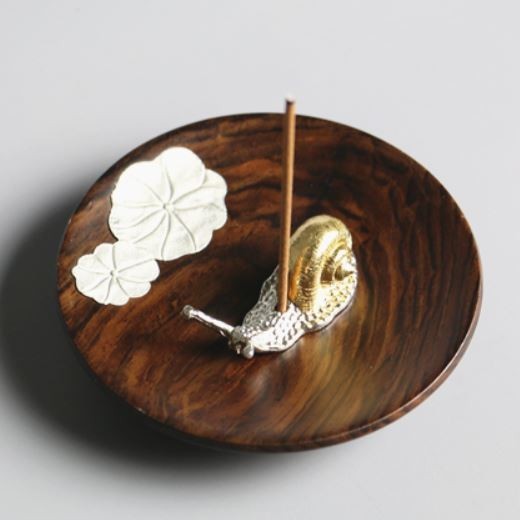  fragrance establish lotus. leaf. one Point wooden saucer stick for . difference .(.. pile . type )