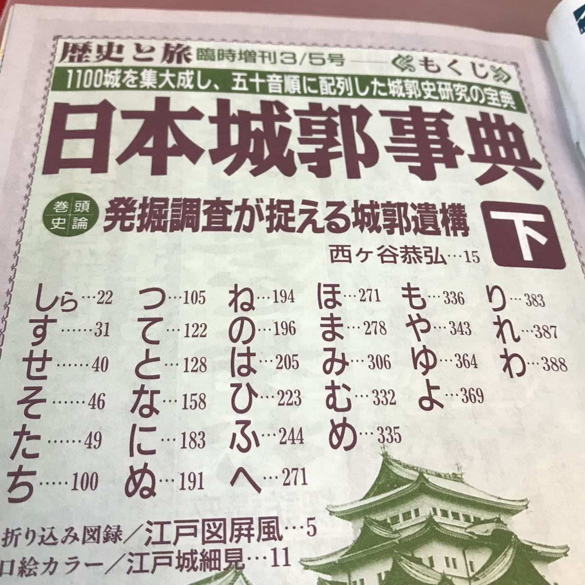 D53-068 臨時増刊 歴史と旅 日本城郭事典 秋田書店_画像3