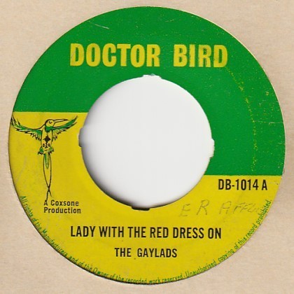 【SKA】Lady With The Red Dress On / The Gaylads - Dinner For Two / The Gaylads [ Doctor Bird (UK) ] ya13_画像1