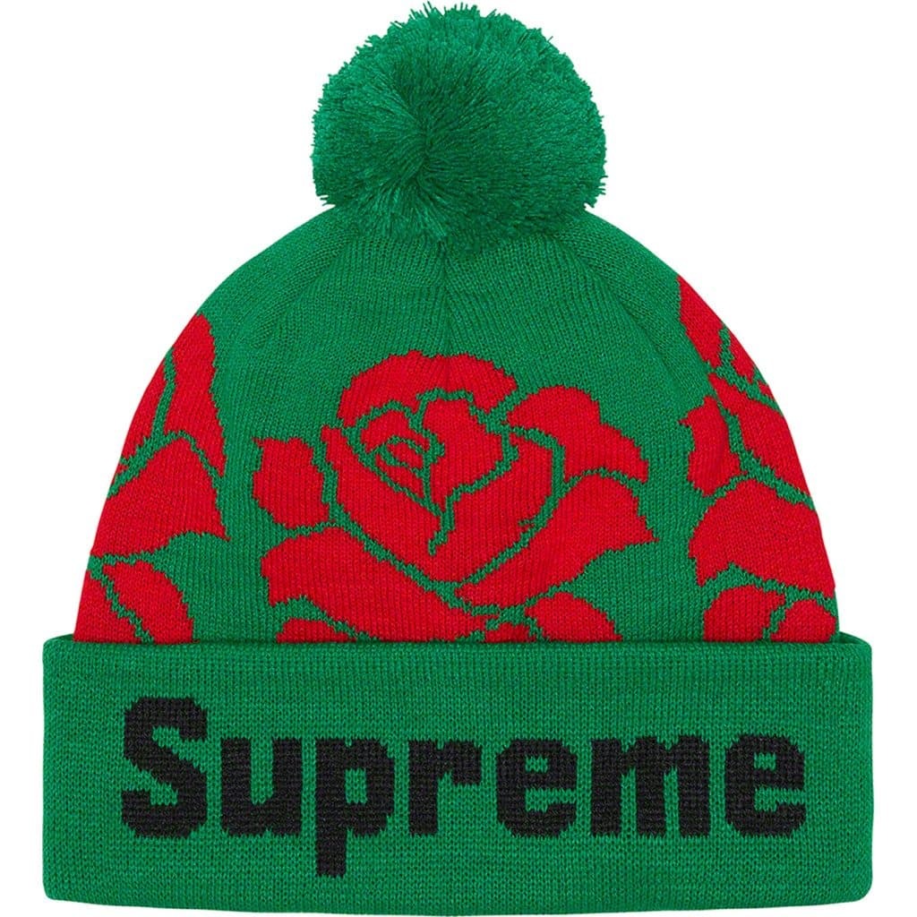 Supreme Rose Beanie Green シュプリーム ローズ ビーニー グリーン ニット帽