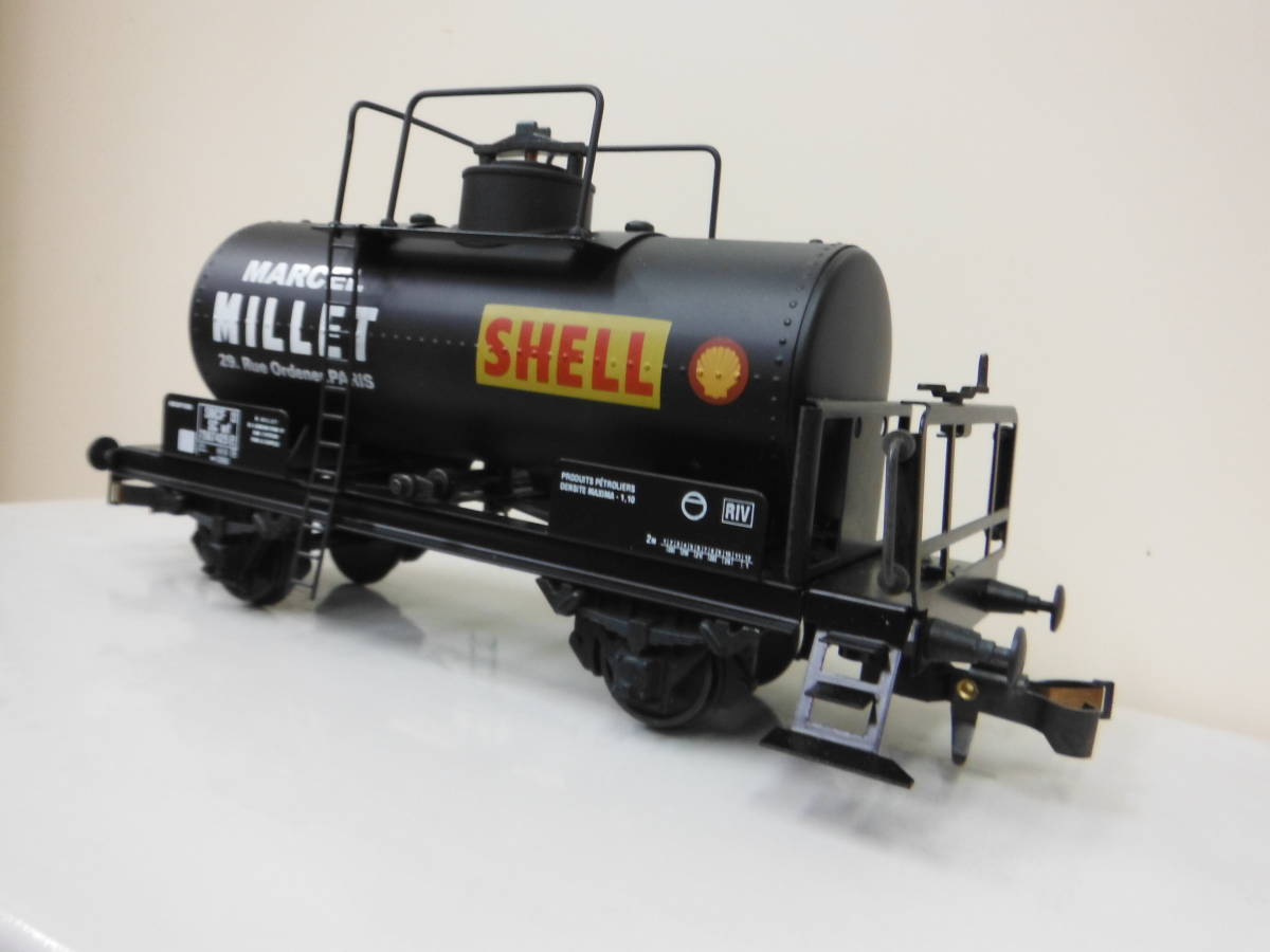 O gauge 2 line type /3 line type common use ETS No.488/E 2 axis . car tanker car shell SNCF