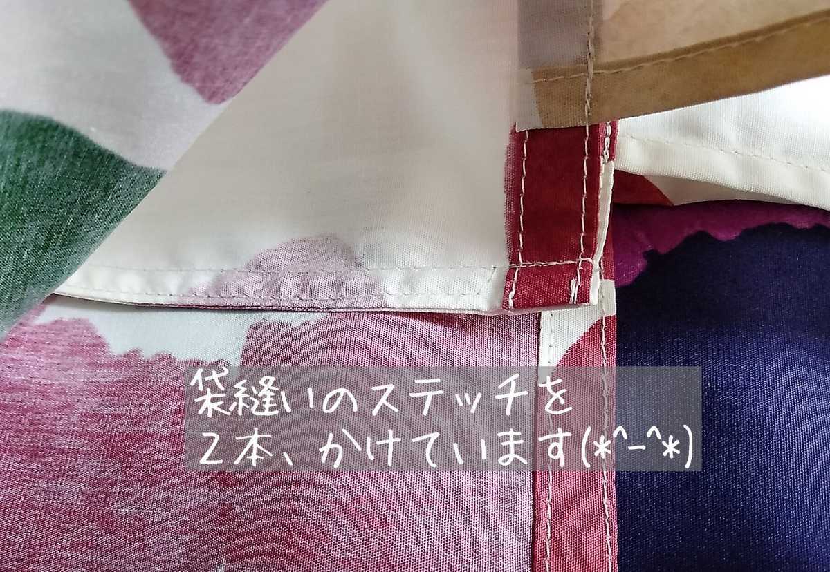 大きなお花デザインのレジ袋型エコバッグ*大・小２点セット＋収納ミニミニバッグセット