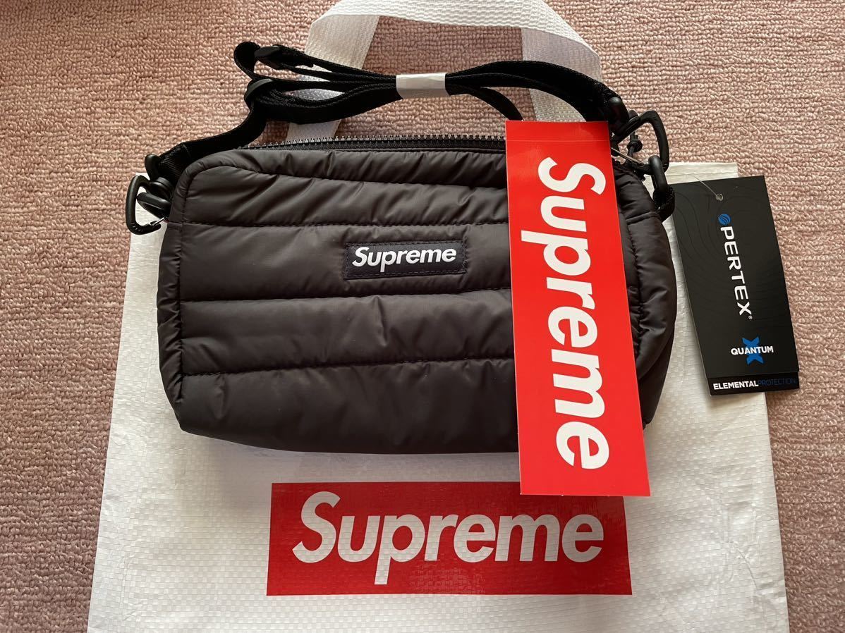 Supreme 22aw Puffer Side Bag  BLACK