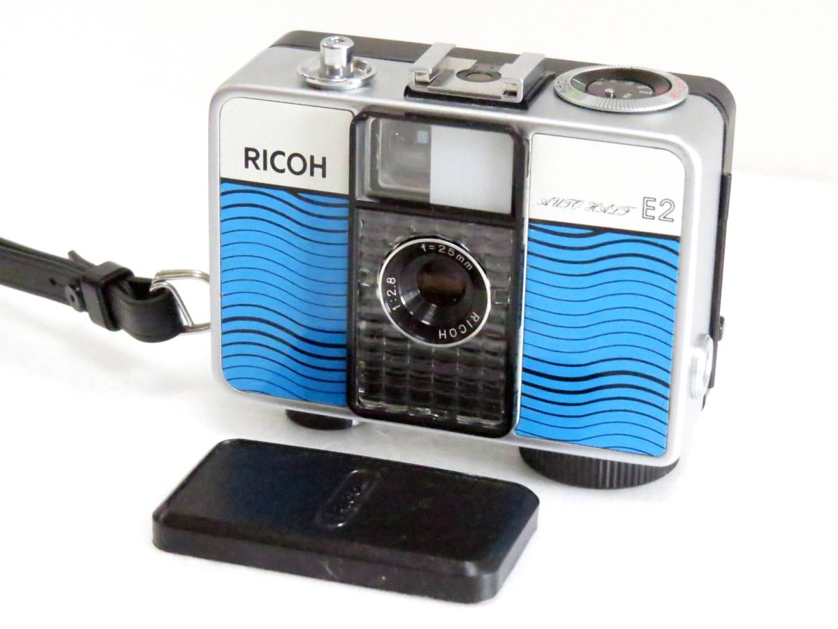 美品】Near MINT blue wave Ricoh Auto Half E2 film 35mm Camera 