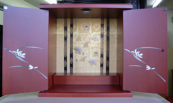 漆アート・小型仏壇「やまと」サイズ小