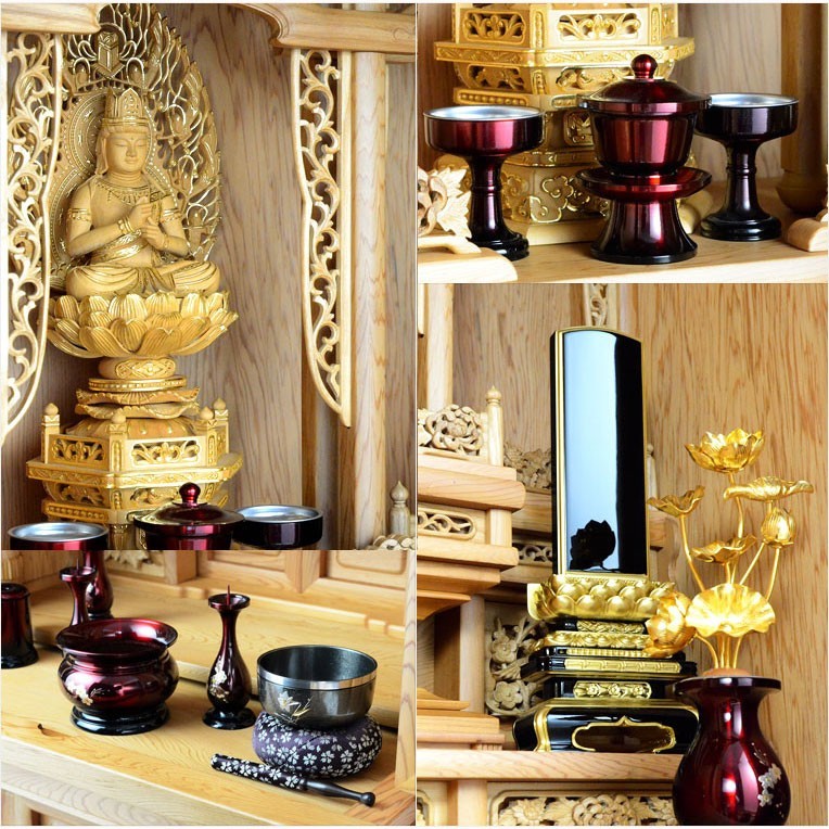  domestic production family Buddhist altar [ tradition type family Buddhist altar shop . Japanese cedar total .: thousand fee .(....)57-21] piling family Buddhist altar large family Buddhist altar free shipping 
