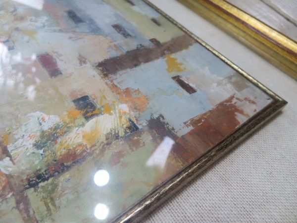 [ details unknown ] photographing Studio . ornament ..... Italy. street average . landscape painting oil painting 150×198mm for searching = MURI VECCHI/M.LIH/./ amount / wooden /C1204