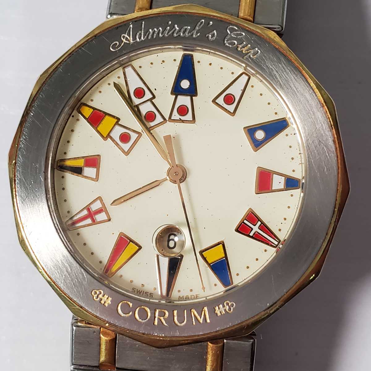 CORUM コルム アドミラルズカップ メンズクォーツ腕時計 稼働品