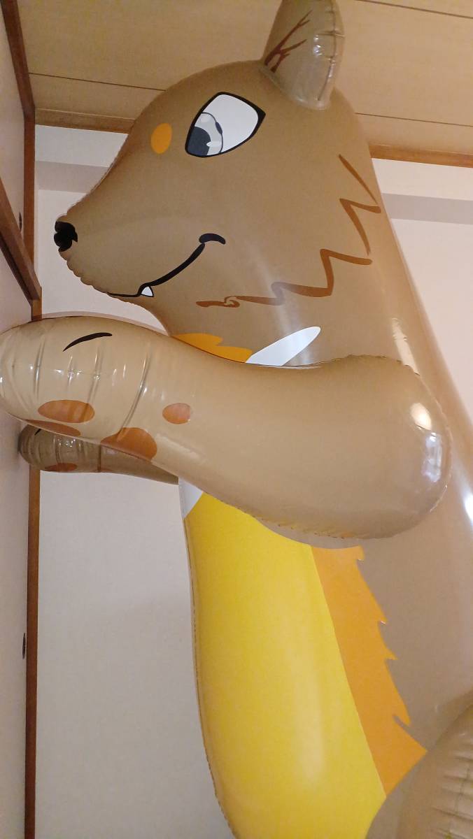【中古 廃盤】Inflatable World クマ ツヤあり 空ビ 空気ビニール 浮き輪 フロート_画像5
