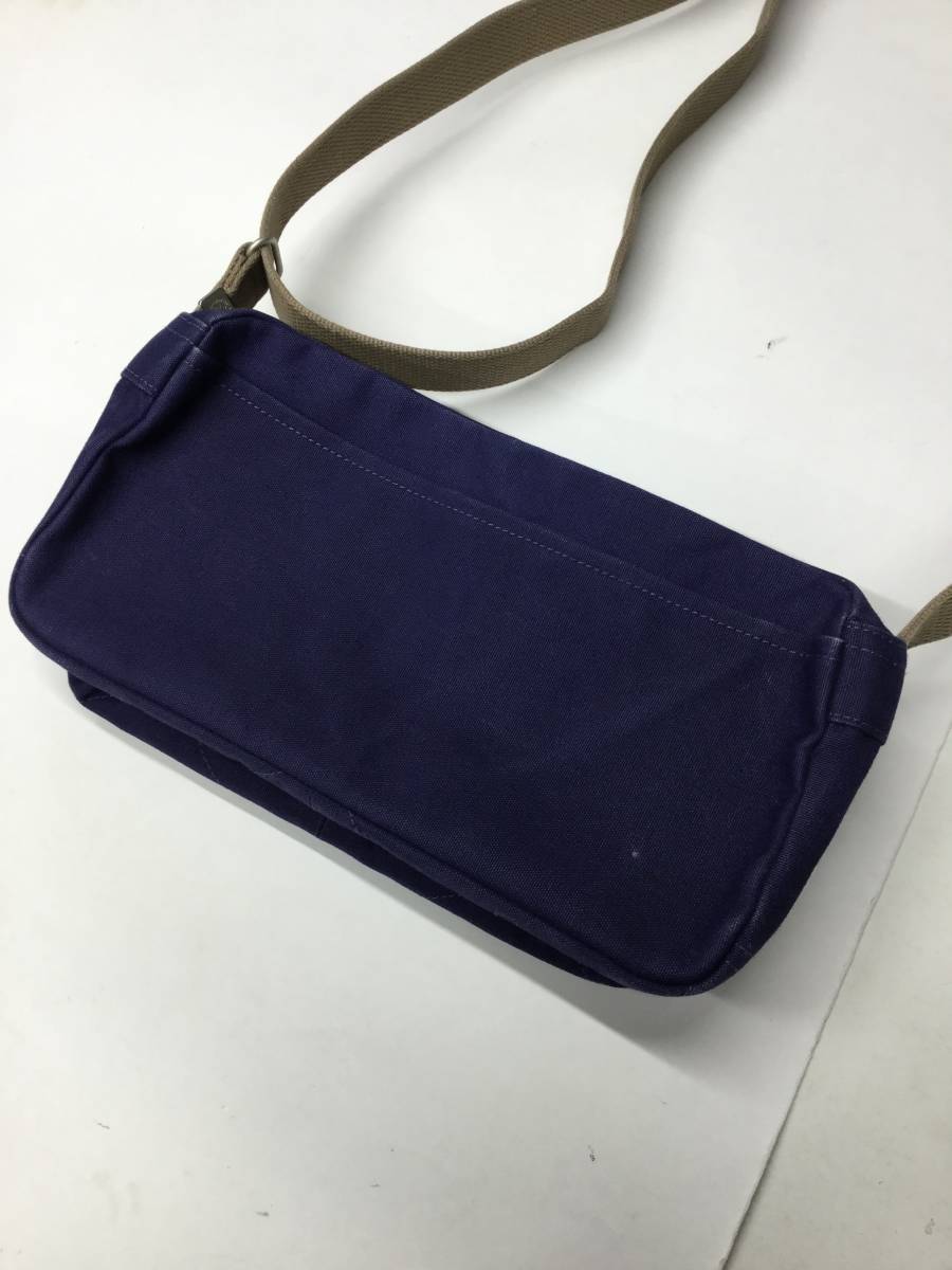  confidence Saburou canvas shoulder pouch shoulder bag out twin pocket dark navy 