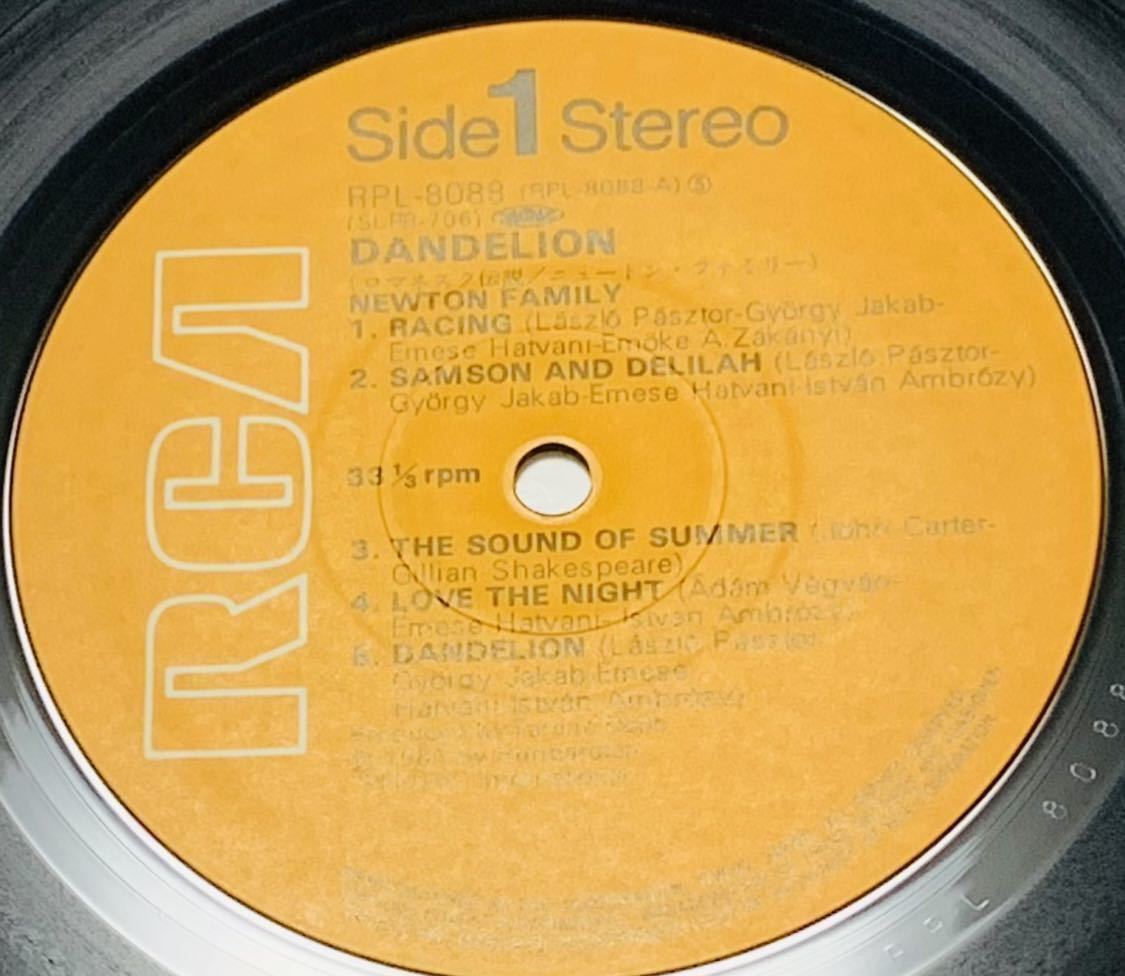 ◆帯付/国内盤 ニュートン・ファミリー ロマネスク伝説 RPL-8088◆ Newton Family Dandelion /1981年/Europop/LP レコード_画像7
