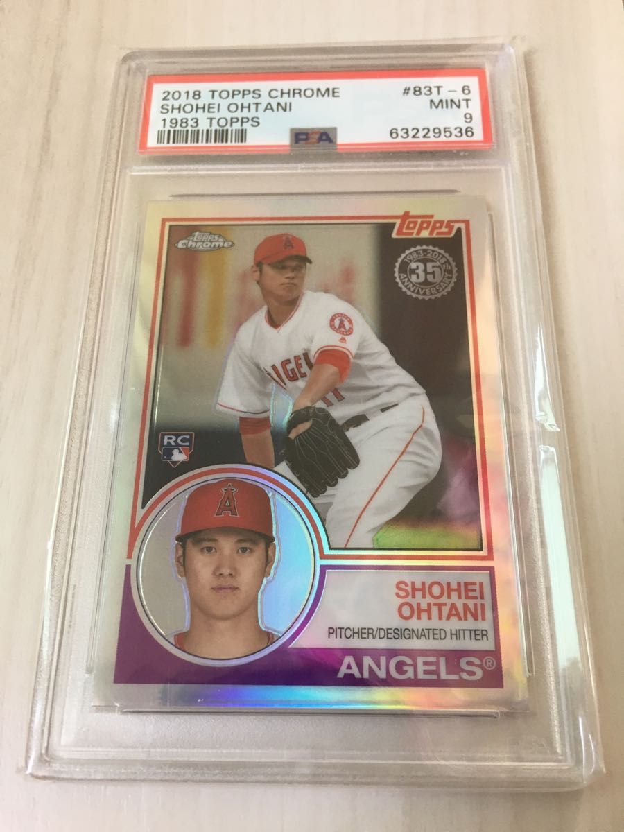 PSA9大谷翔平 Topps Chrome リフラクター ルーキーカード