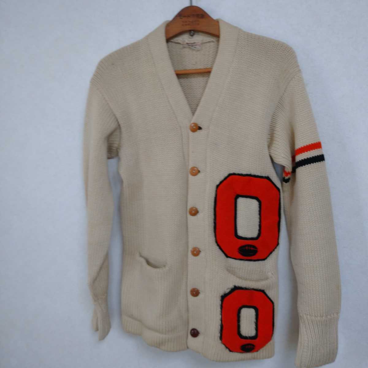 USA made 50s Vintage letter do cardigan M