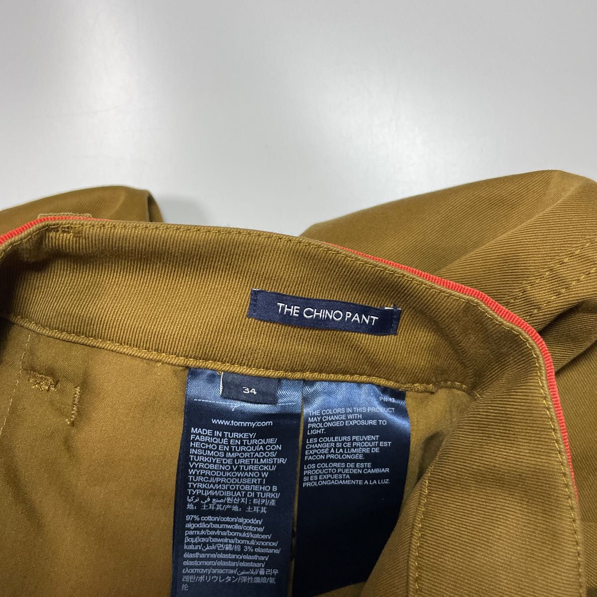 TOMMY HILFIGER トミーヒルフィガー ワイドチノパン バギー 極太 ワイドパンツ タック チノパンツ