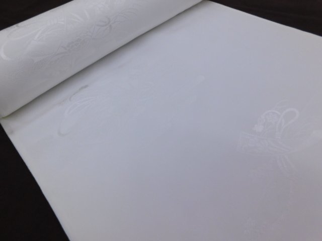 本店は 〔楽布特選〕P20565 正絹紋綸子白襦袢 新品反物 オークション c 未仕立て 本店は 〔楽布特選〕P20565 正絹紋綸子白襦袢 新品反物 オークション c 未仕立て