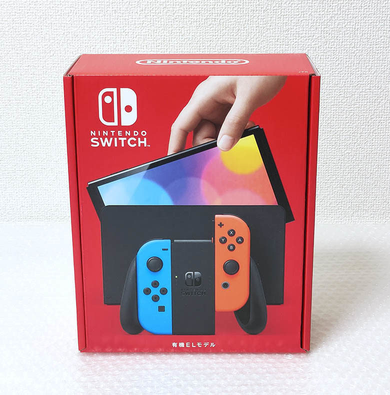 【新品未開封・送料無料】Nintendo Switch スイッチ 有機ELモデル Joy-Con(L)ネオンブルー (R)ネオンレッド　_画像1