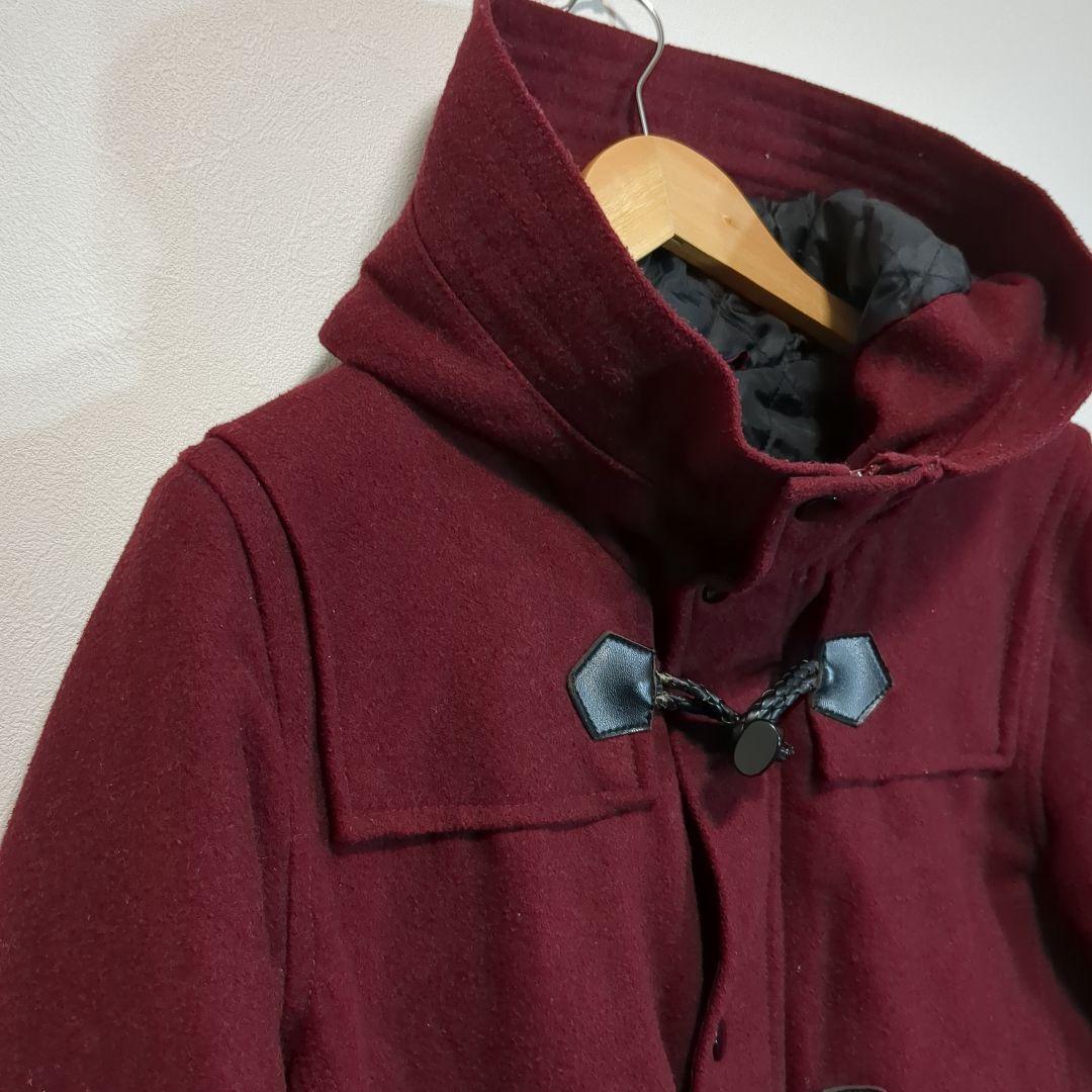  duffle coat bordeaux men's L a2